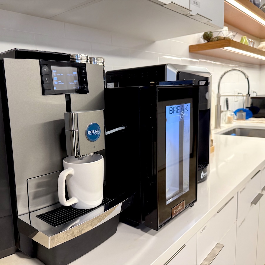 Coffee equipment service for a Chicago office station