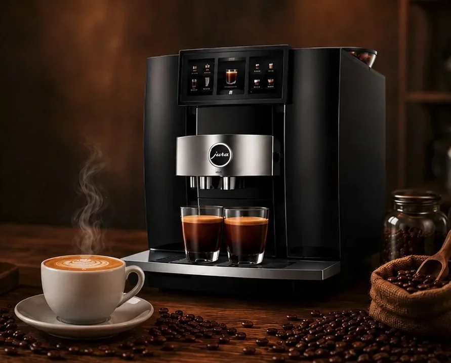 JURA Giga 10 professional bean-to-cup coffee machine for high-volume office break rooms